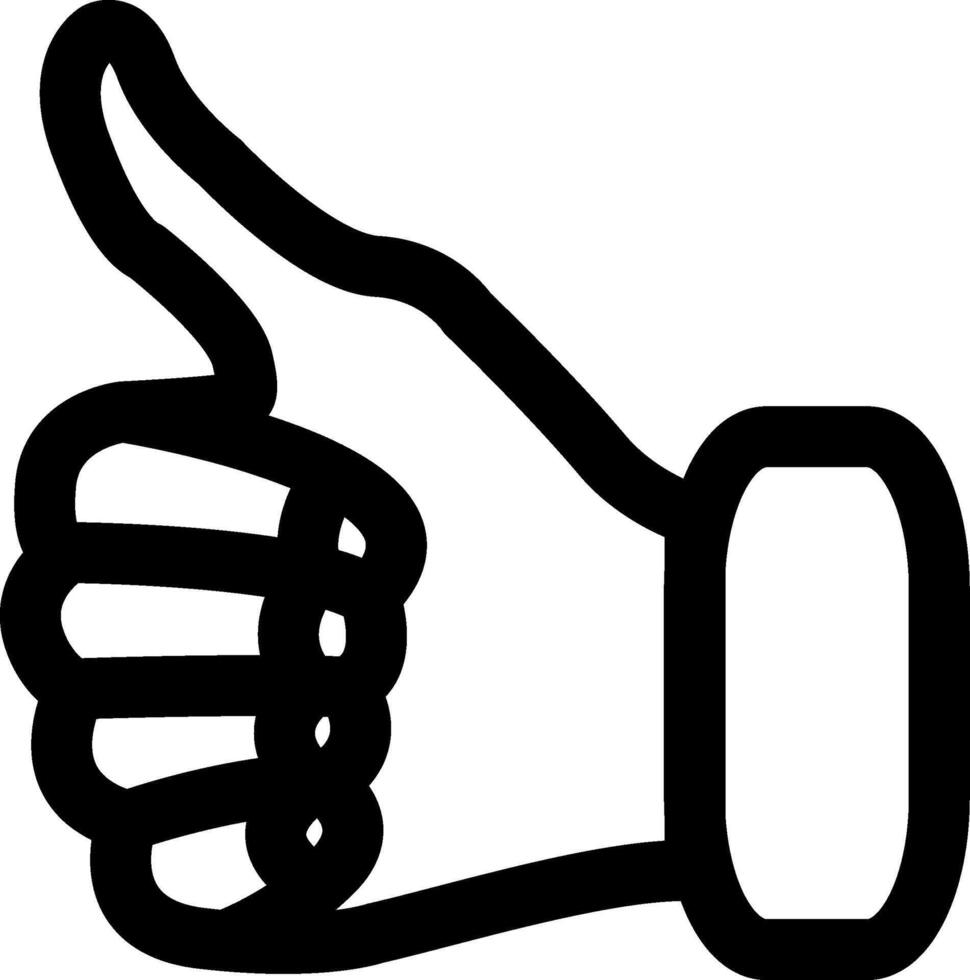 Thumbs Up Gesture Symbol vector