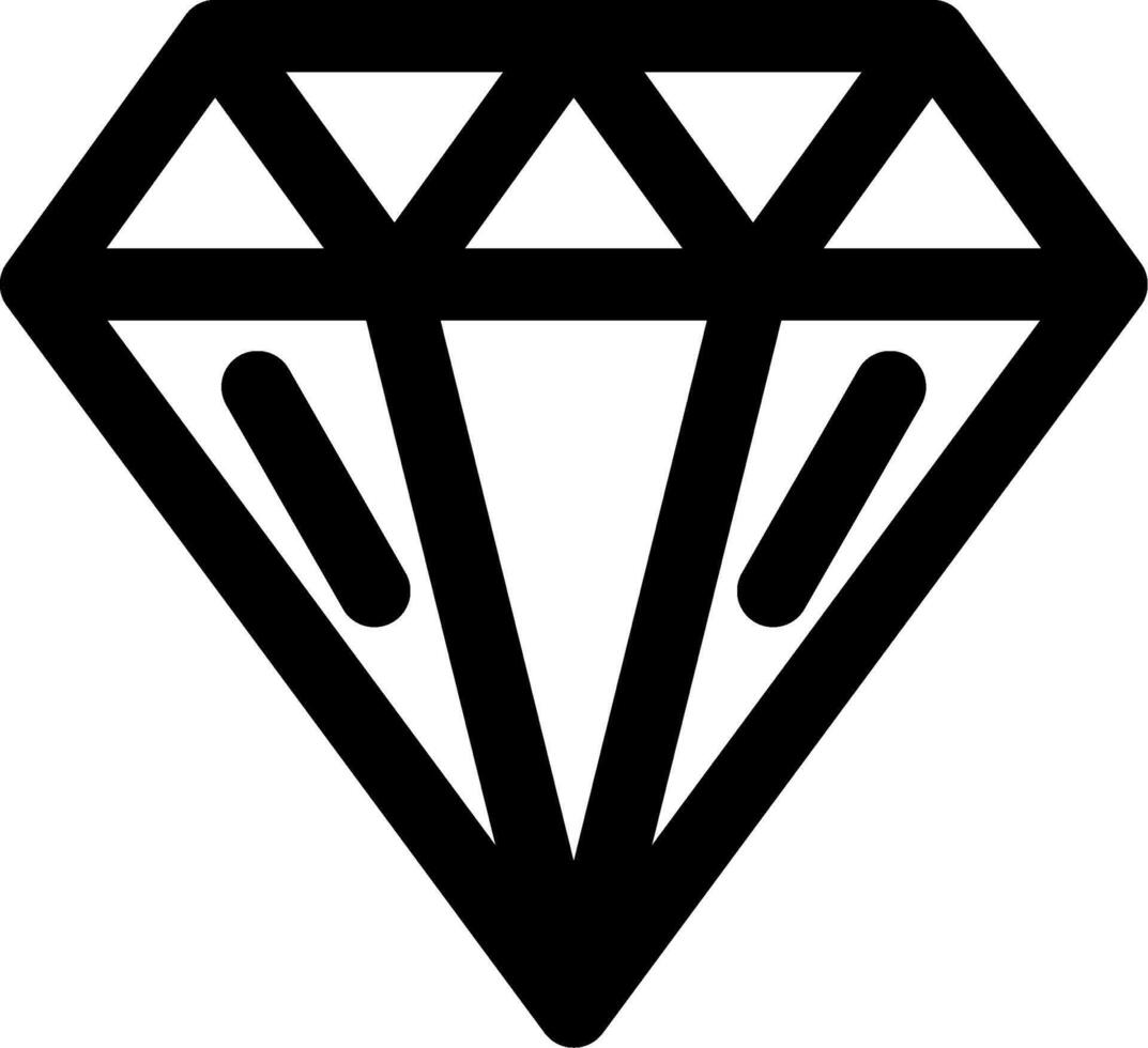 Diamond Precious Shape Icon vector