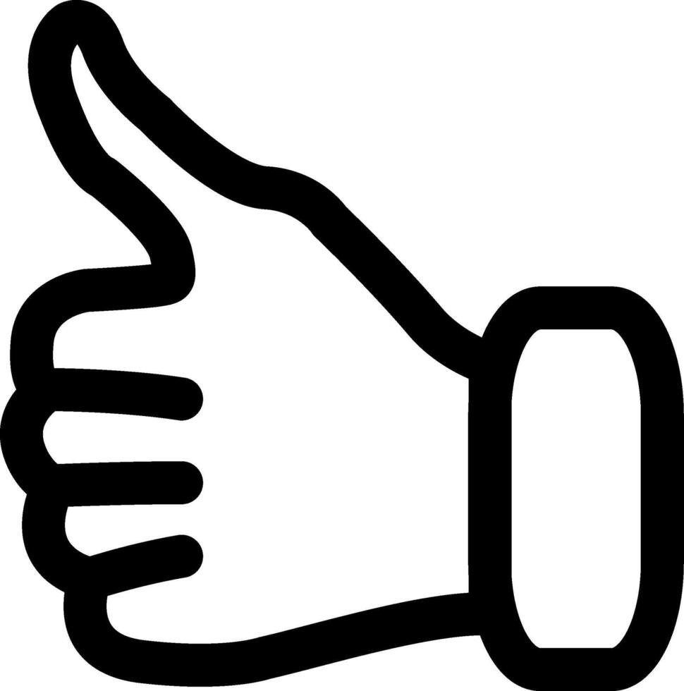 Thumbs Up Like Icon vector