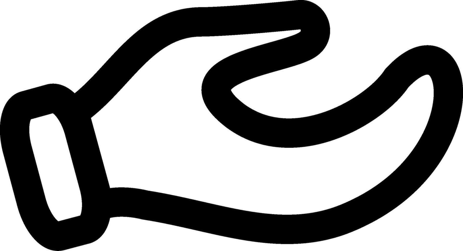 Give Hand Support Icon vector