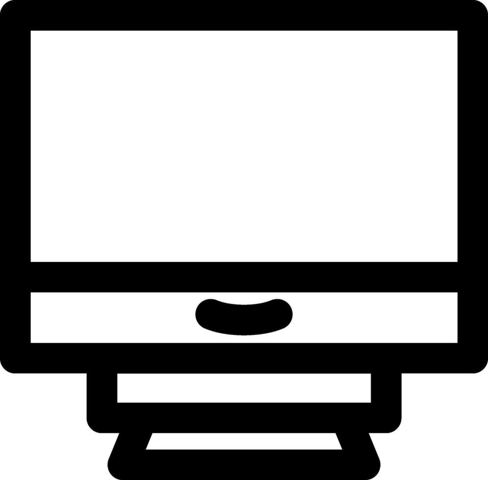 Lcd Monitor Display Icon vector