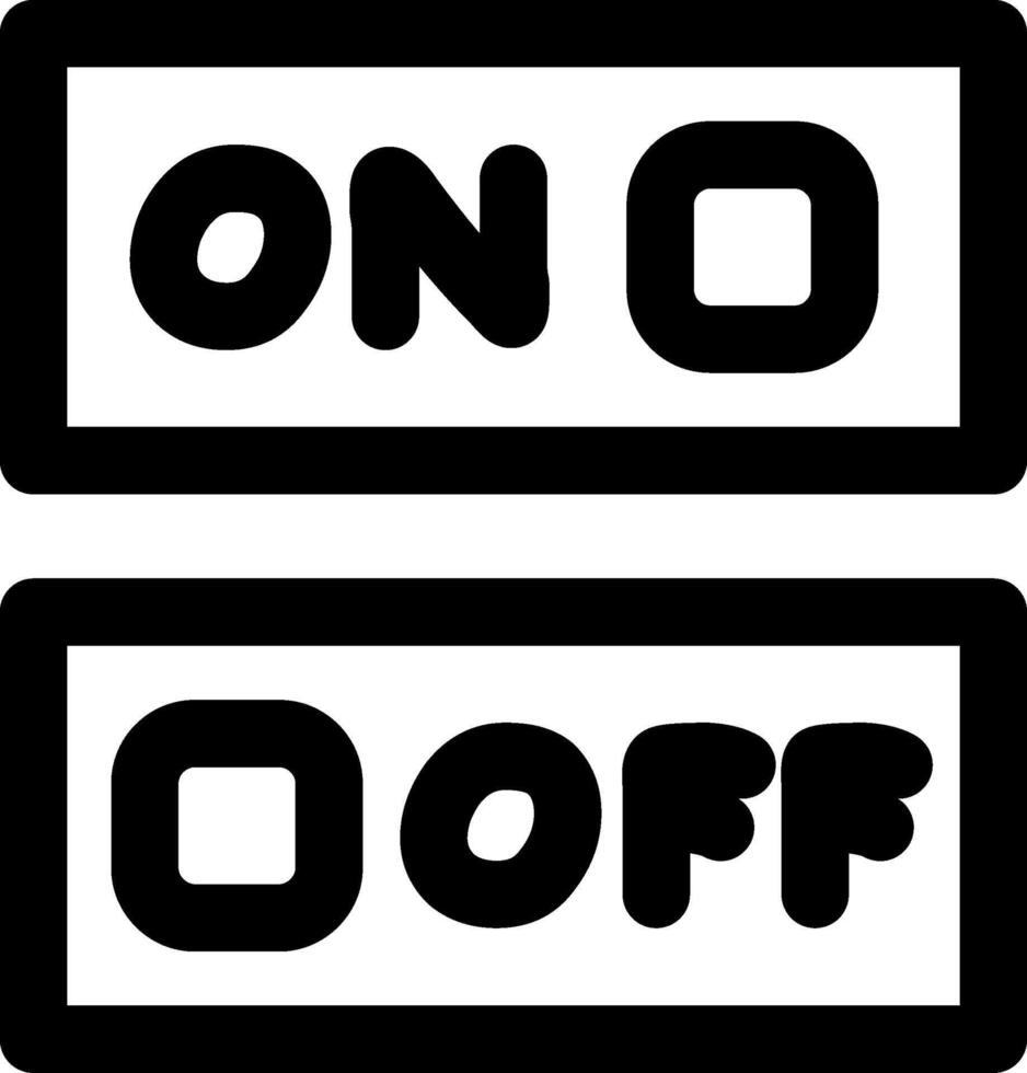 Switch Toggle Button Icon vector