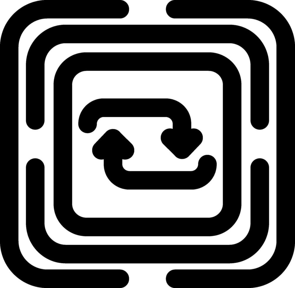 Repeat Loop Action Icon vector