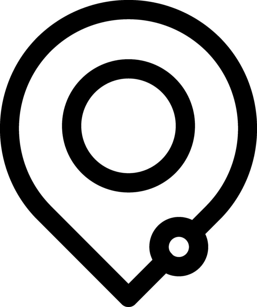 Location Marker Line Icon vector