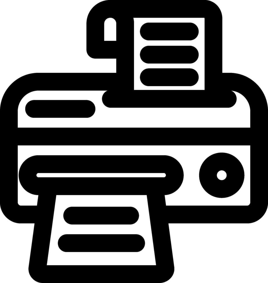 Printer Print Machine Icon vector