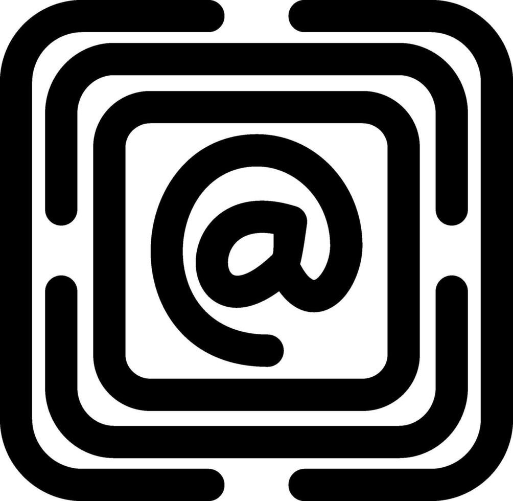 At Email Address Symbol vector