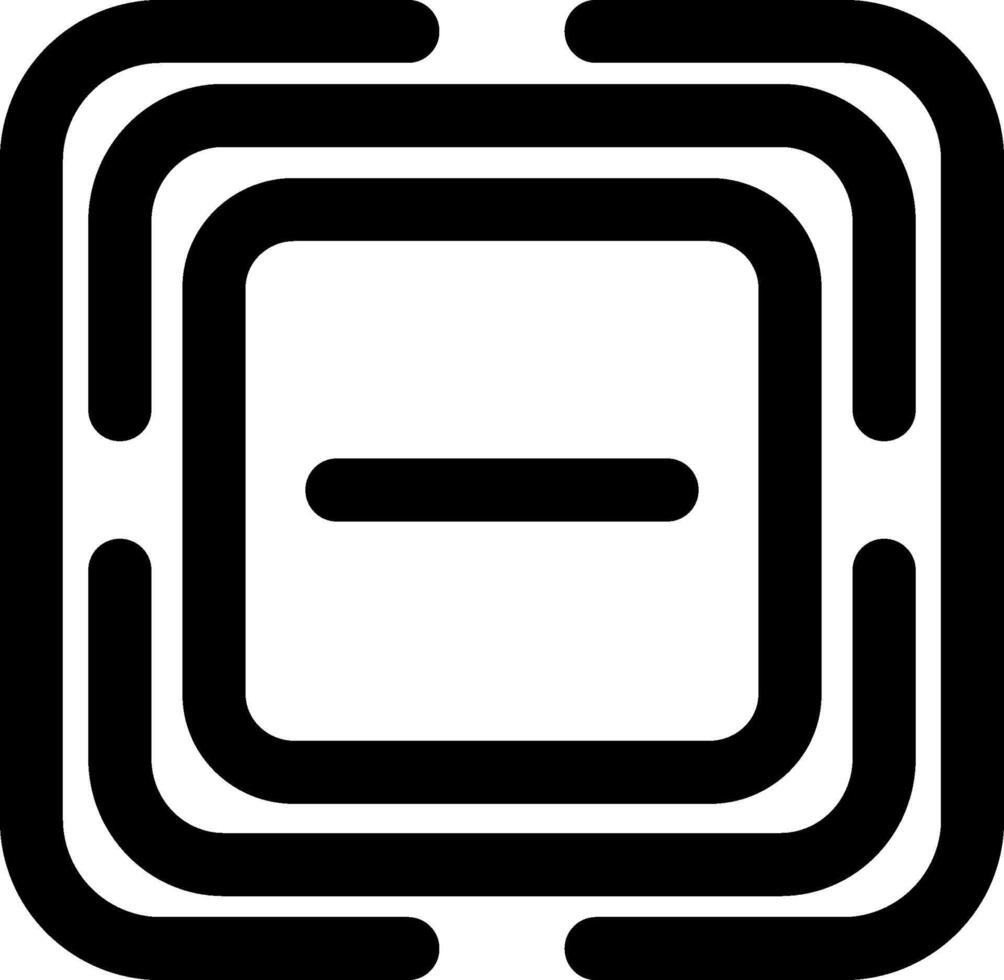 Subtract Minus Line Icon vector