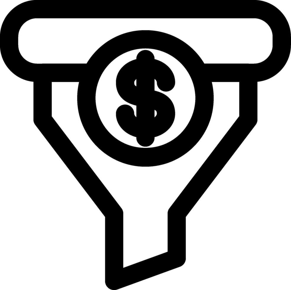 Sales Funnel Conversion Icon vector