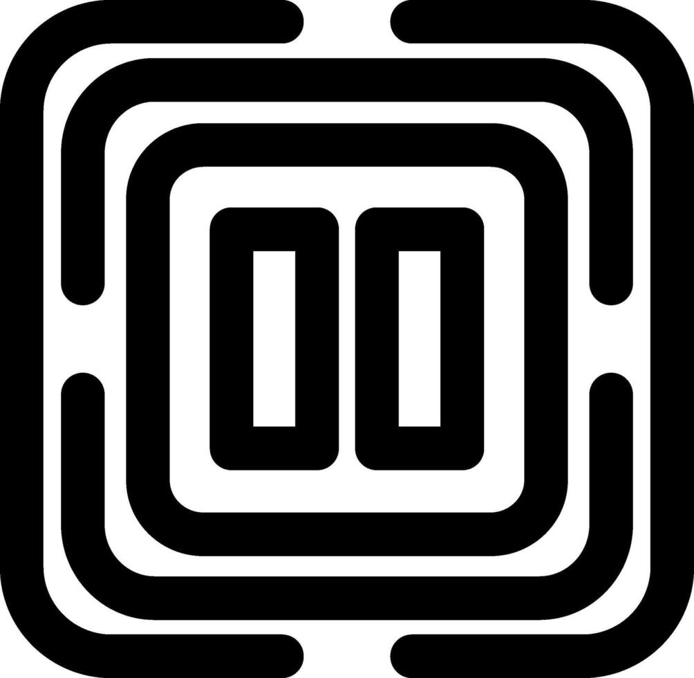 Pause Playback Control Icon vector