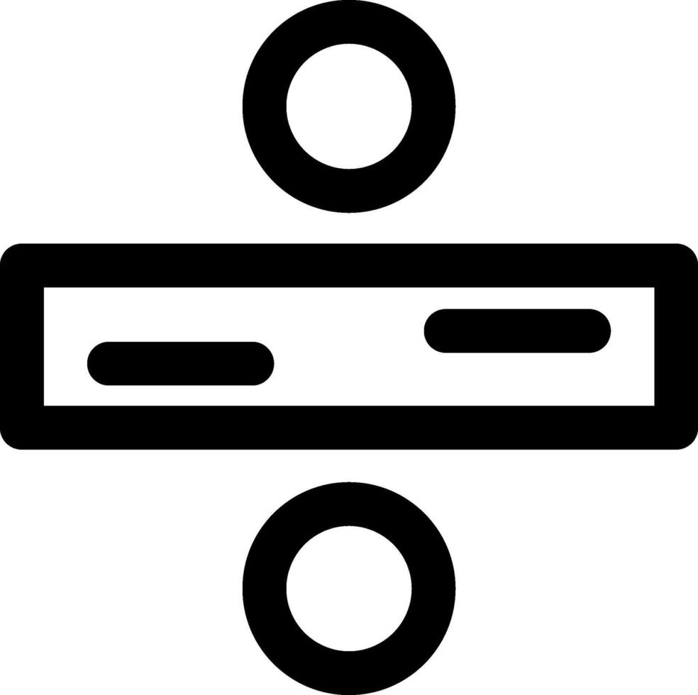 Division Math Symbol Icon vector