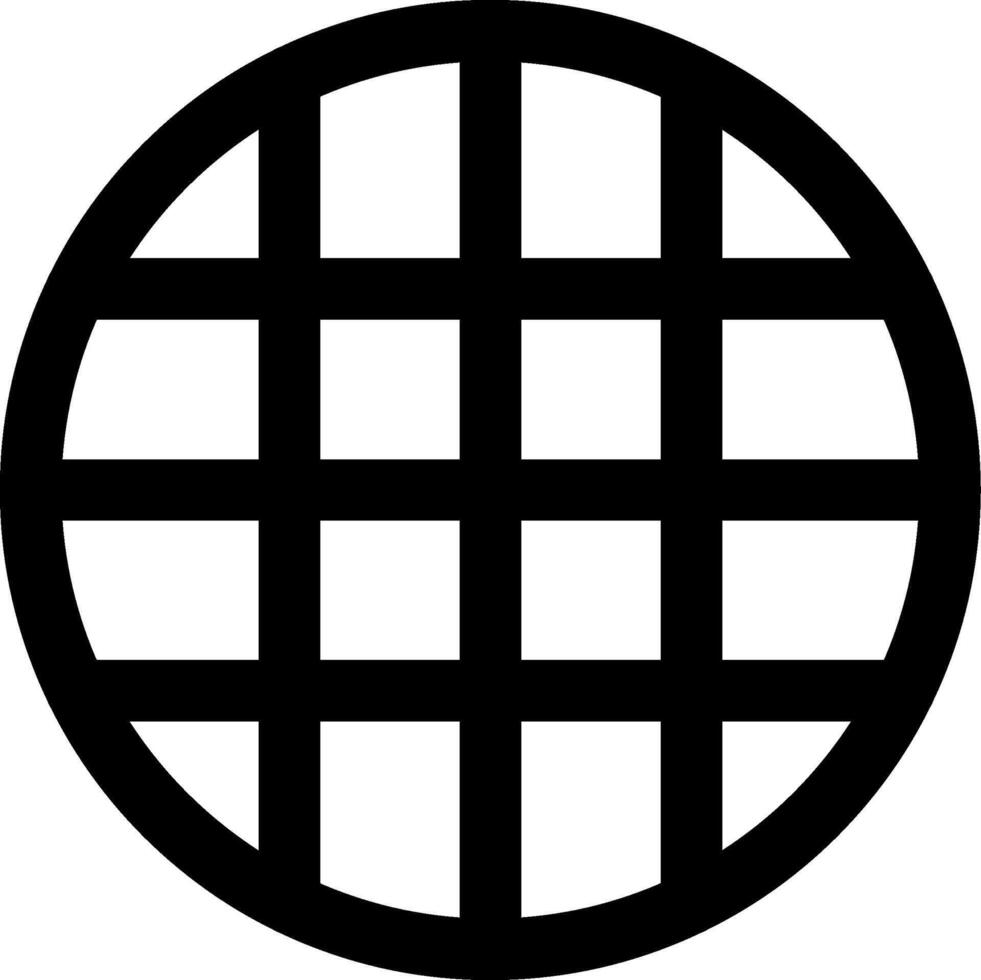 Grid Layout Structure Icon vector