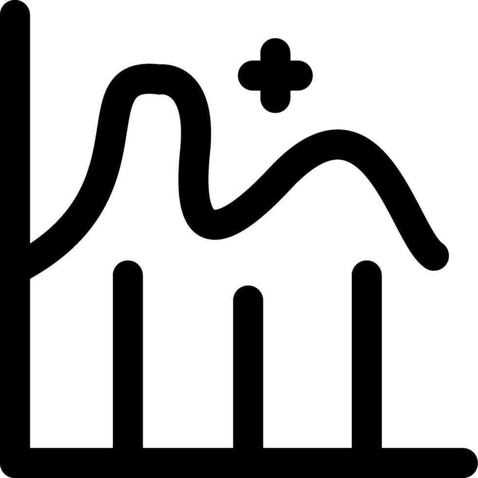 Graph Analytics Chart Icon vector