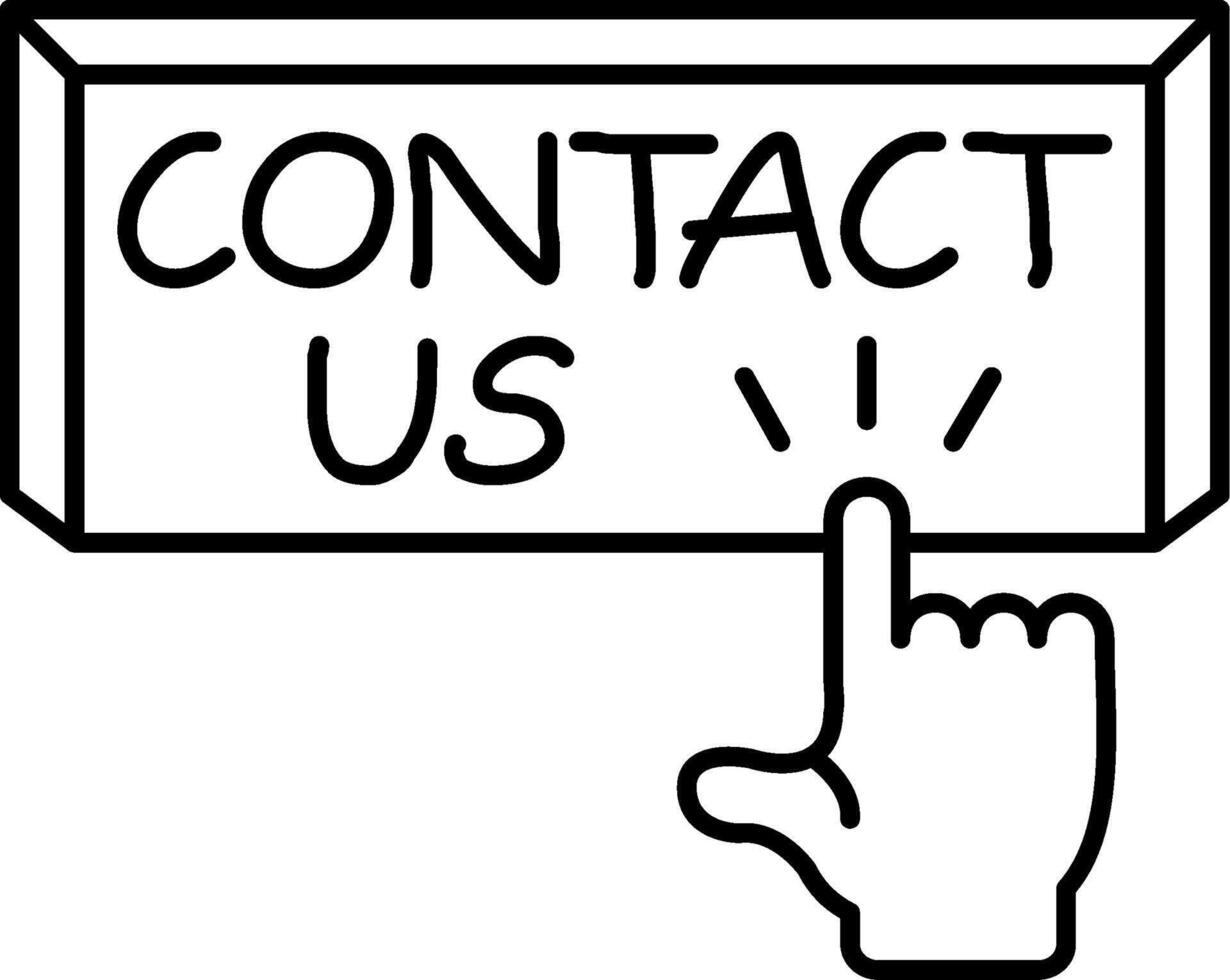 Contact Us Action Button vector