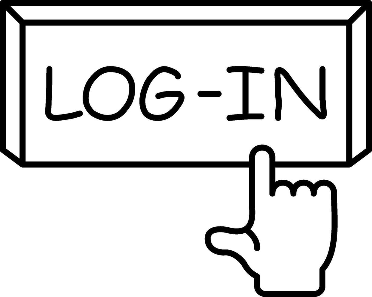 Log In Access Button vector