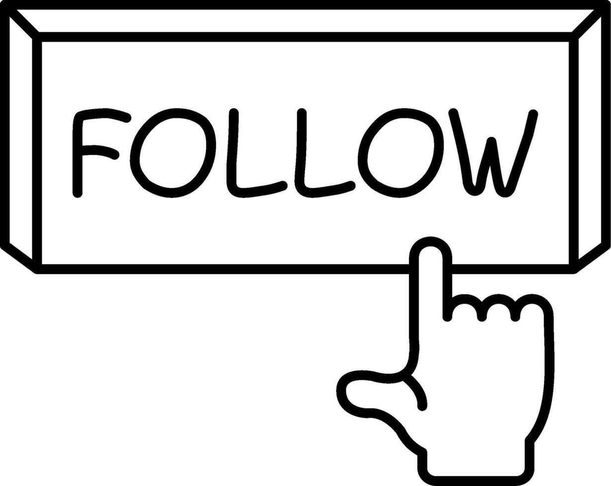 Follow Profile or Page vector