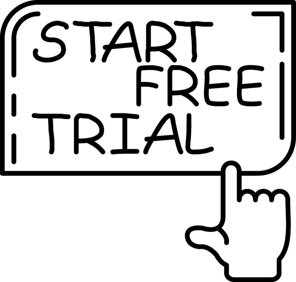 Start Free Trial Now vector