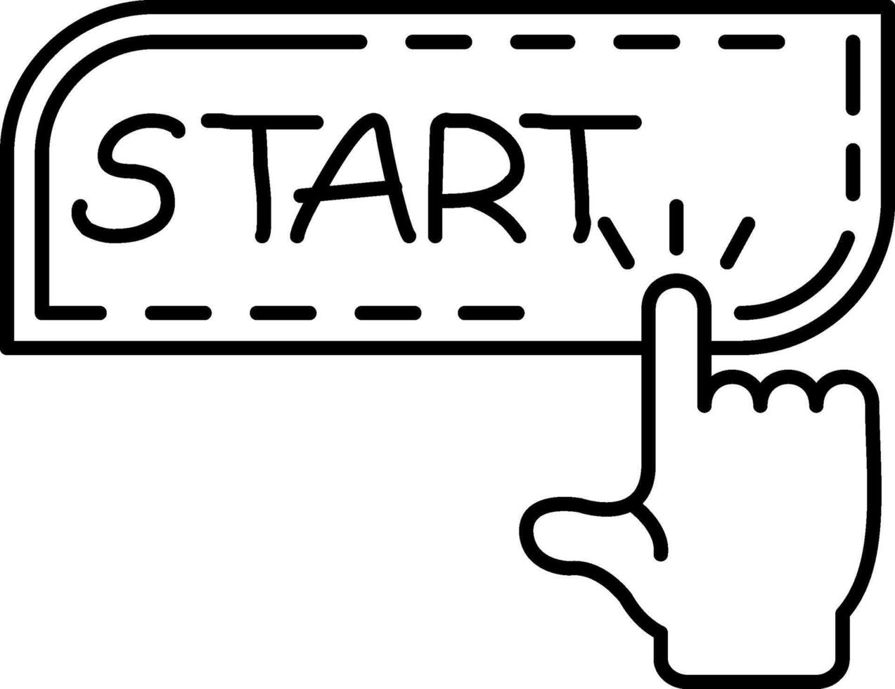 Start Process Now Button vector