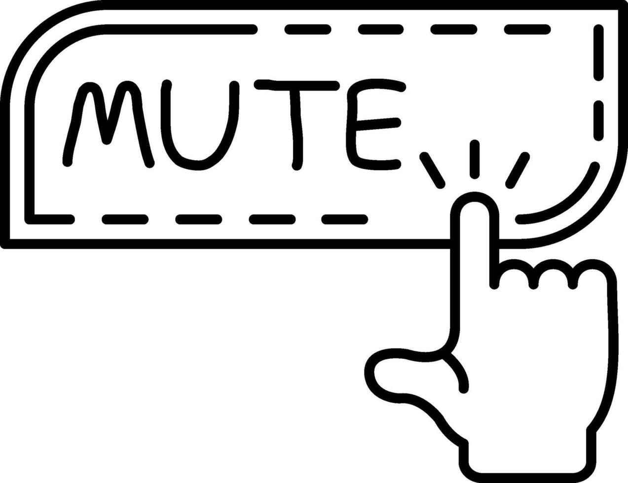 Mute Audio Sound Option vector