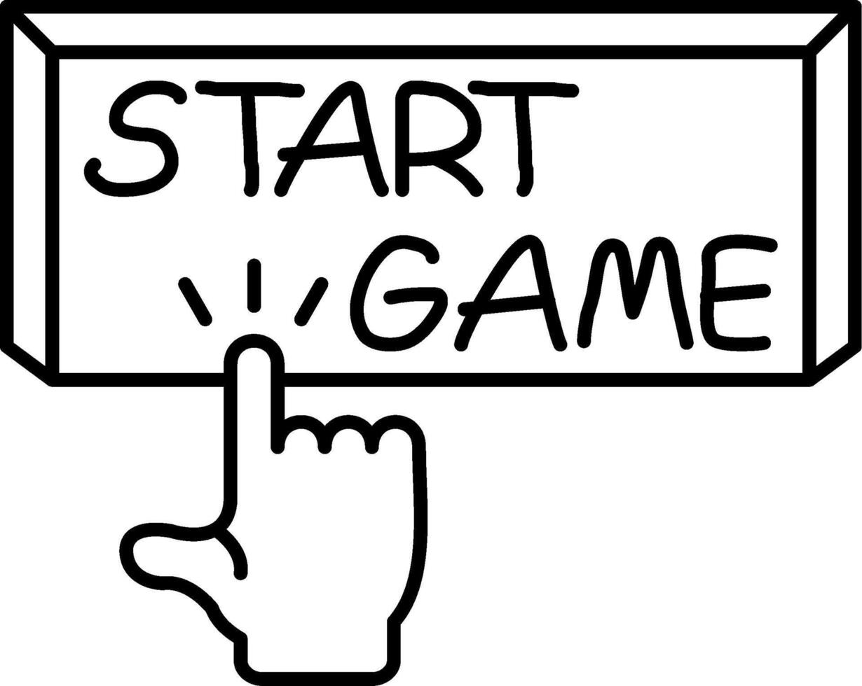 Start Game Session Now vector