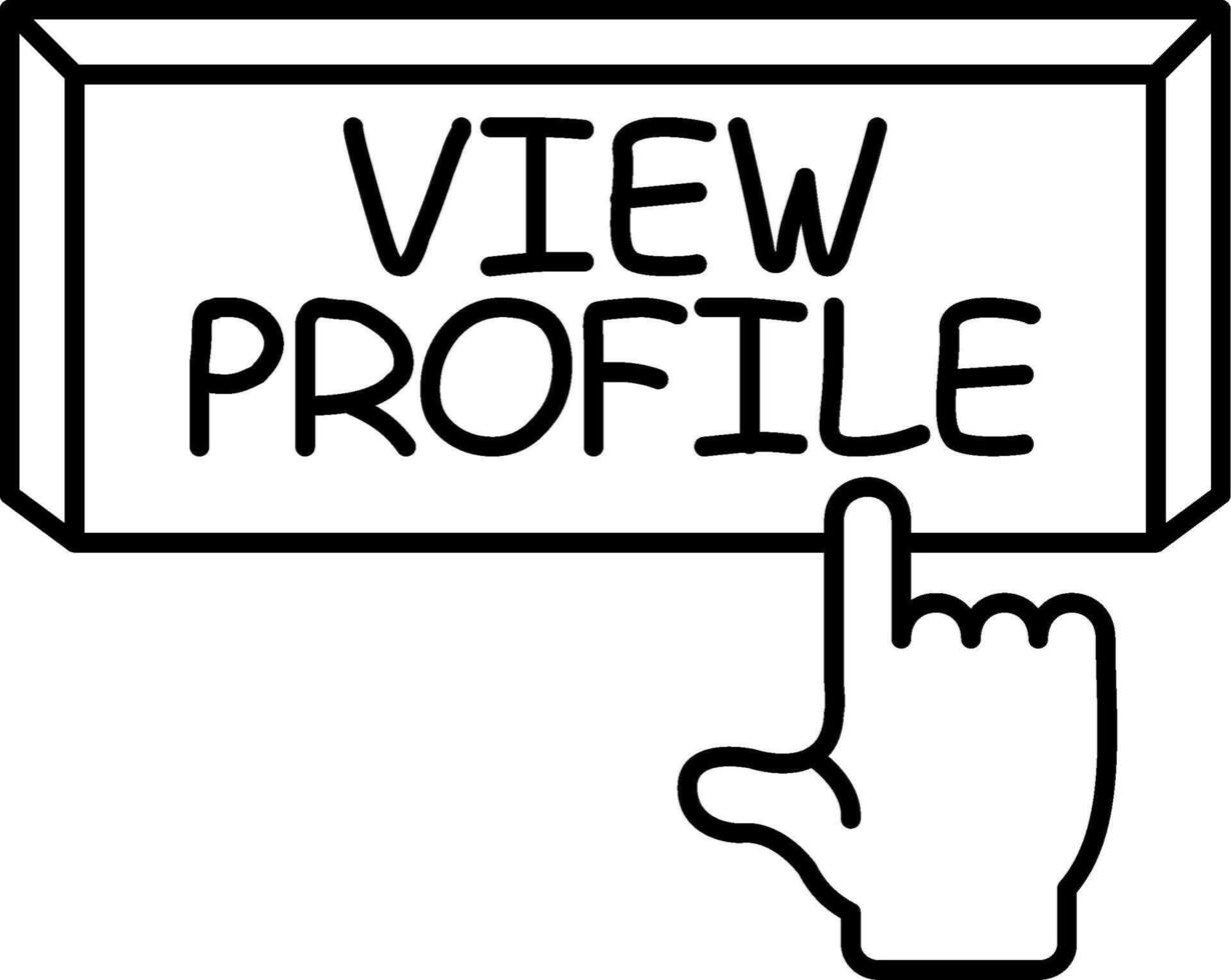 View Profile Page Link vector