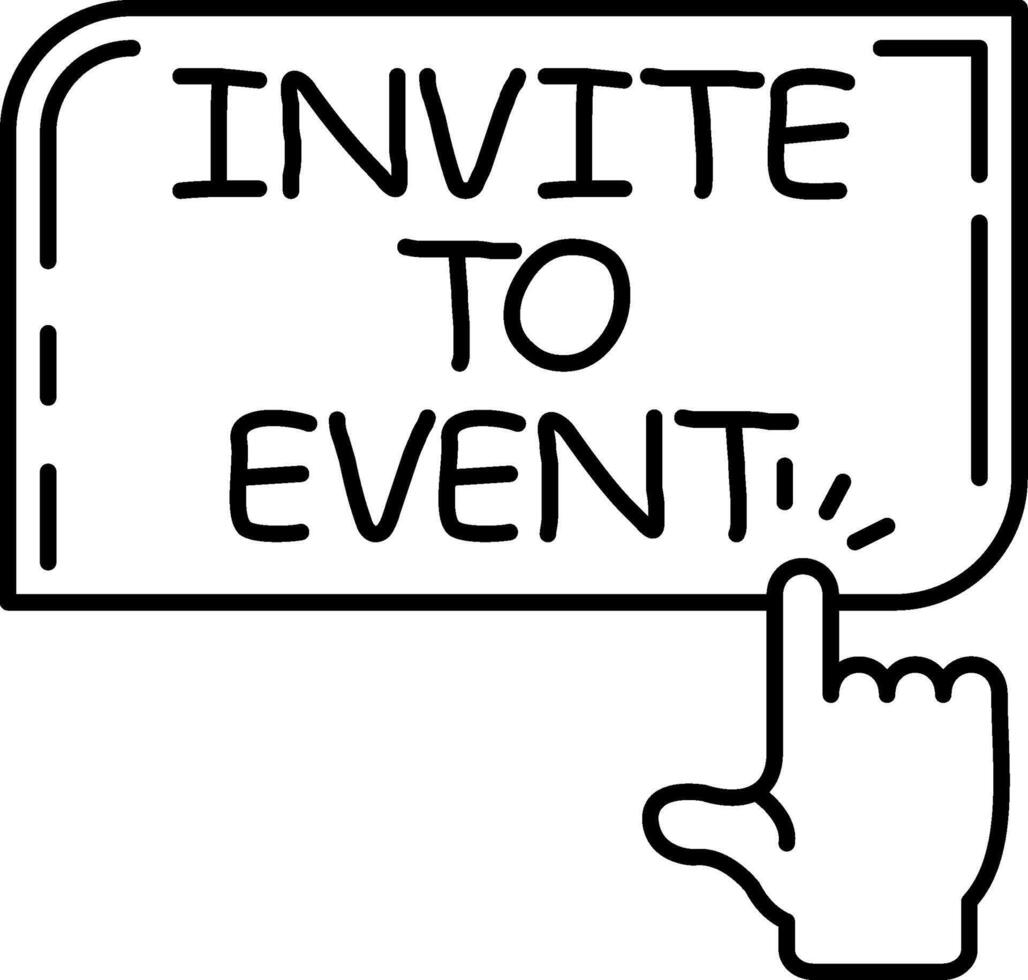 Invite to Event Button vector
