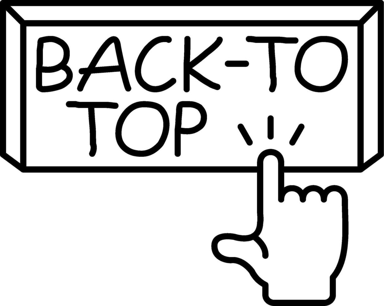 Back to Top Link vector
