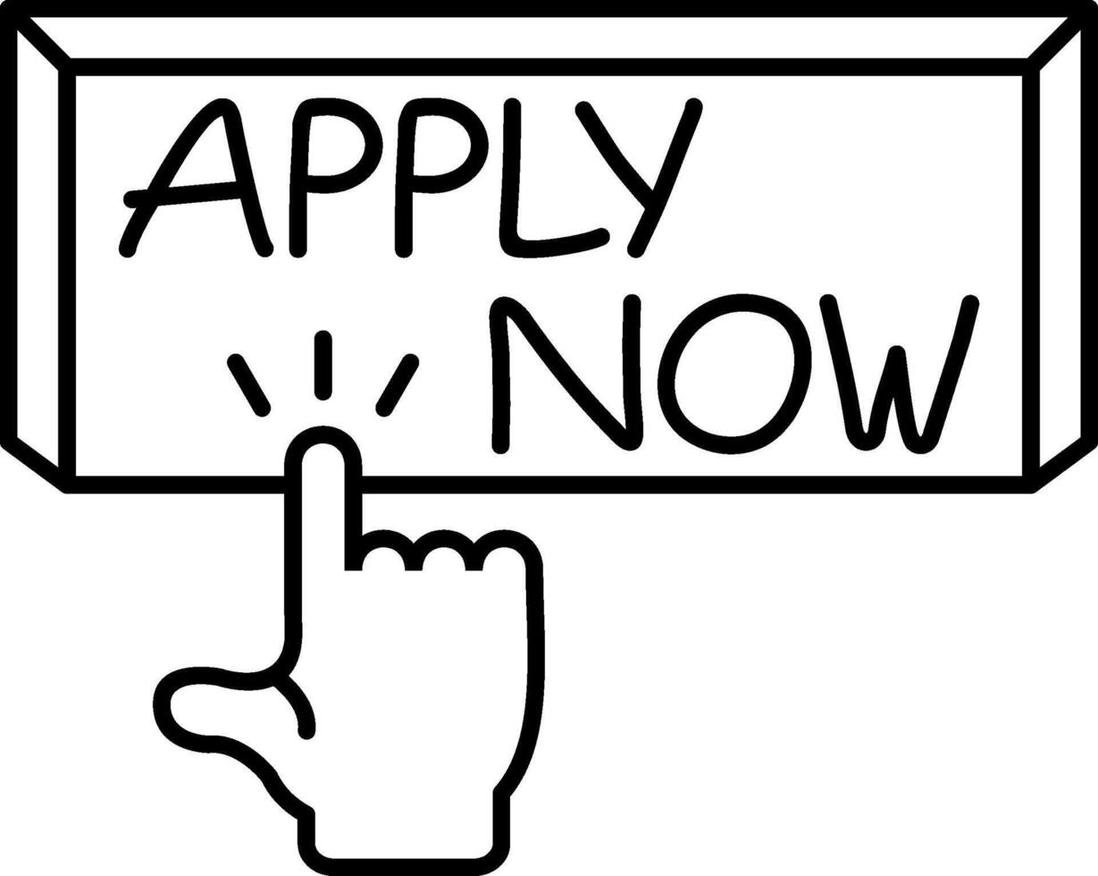 Apply Now Submission Button vector