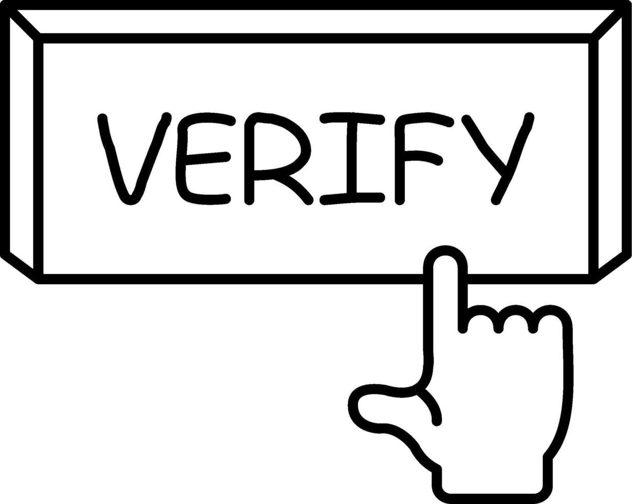 Verify Account Details Now vector