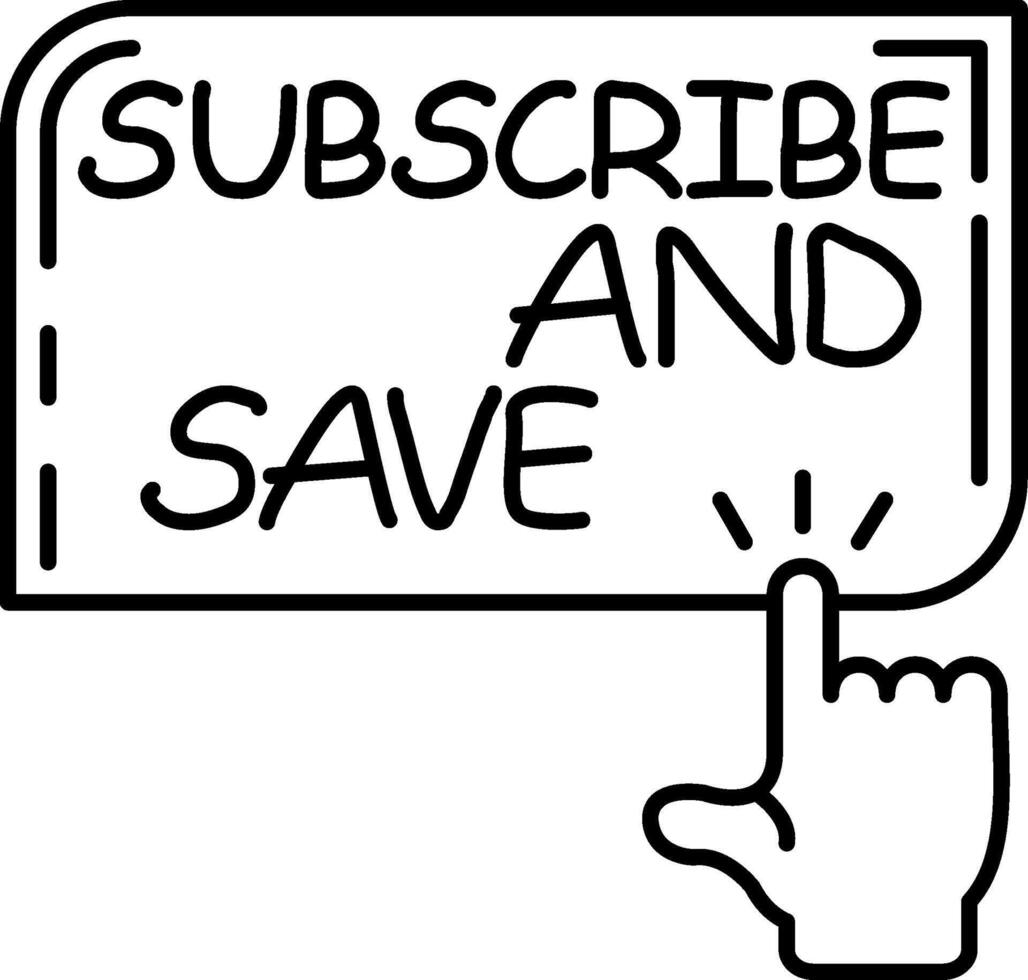 Subscribe and Save Offer vector