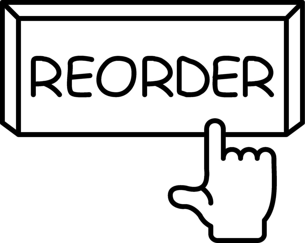 Reorder Past Purchase Items vector