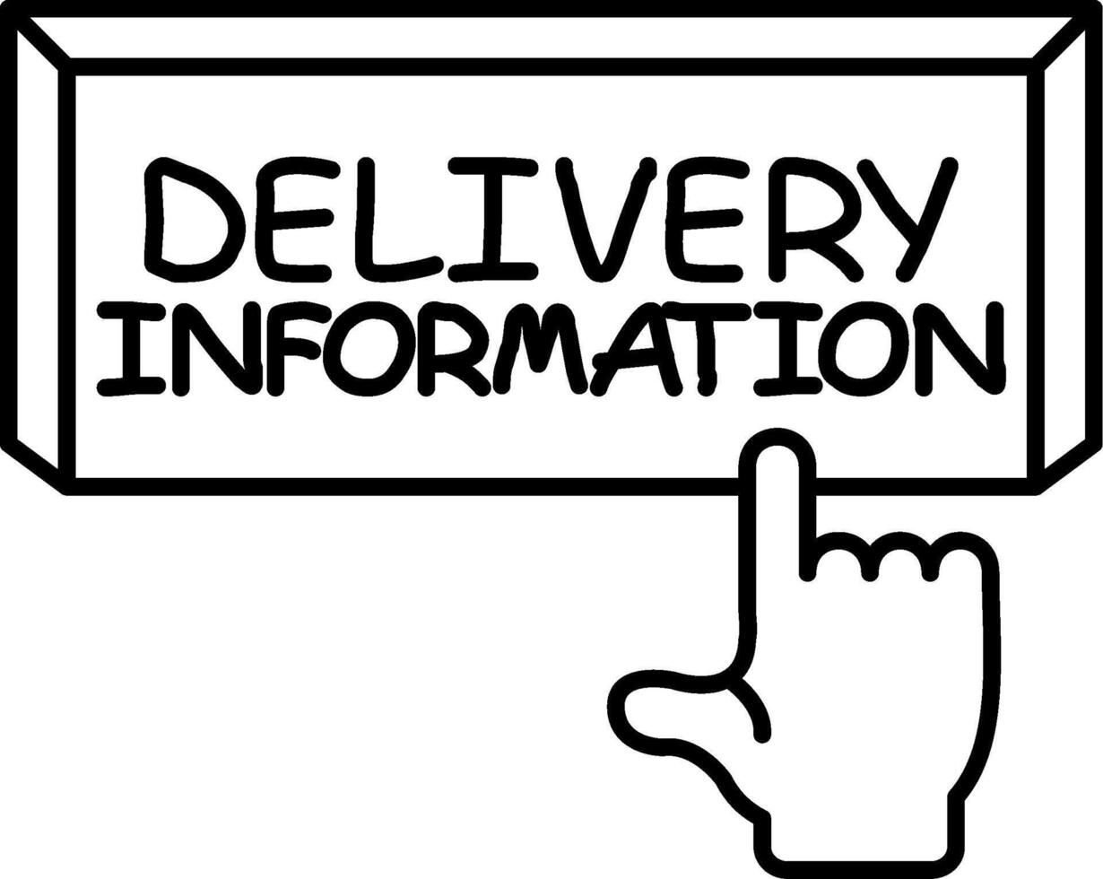 Delivery Information Section vector