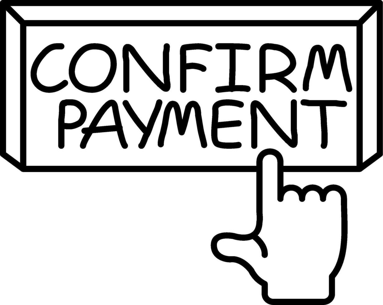 Confirm Payment Details Now vector