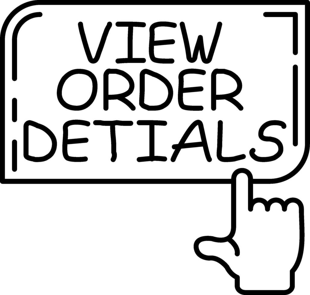 View Order Details Page vector