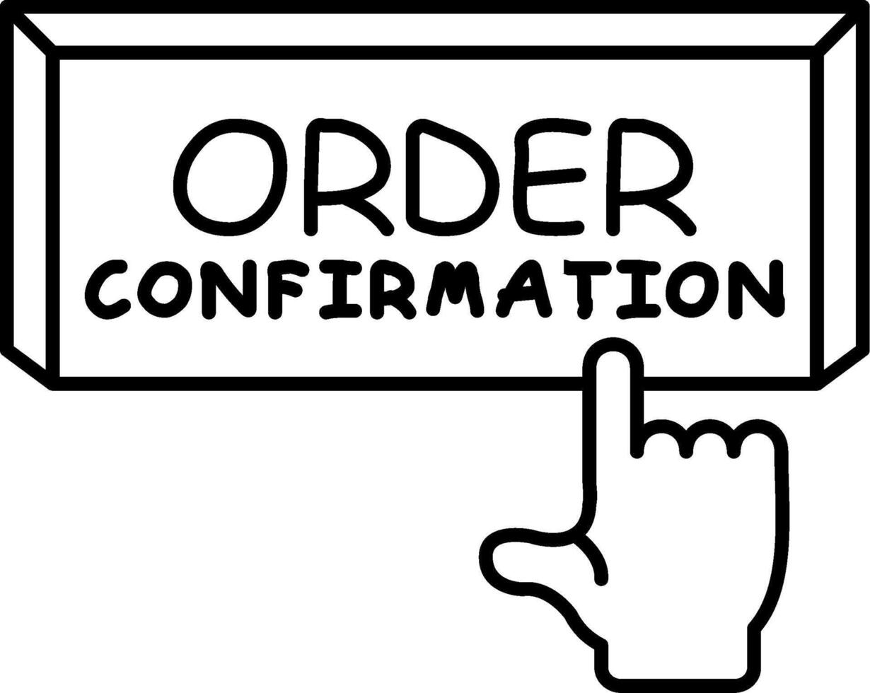 Order Confirmation Message vector