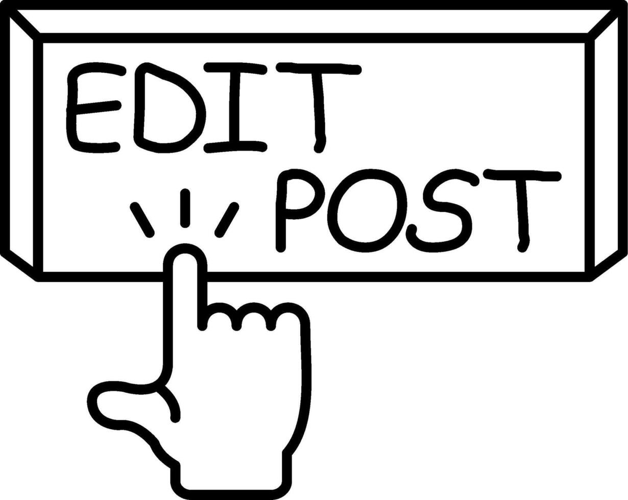 Edit Post Details Now vector