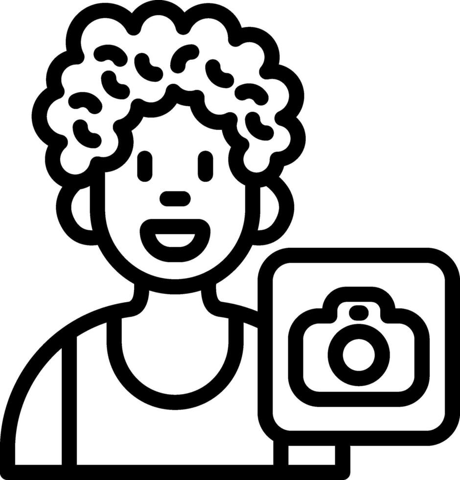 Boy Taking Selfie Photo vector