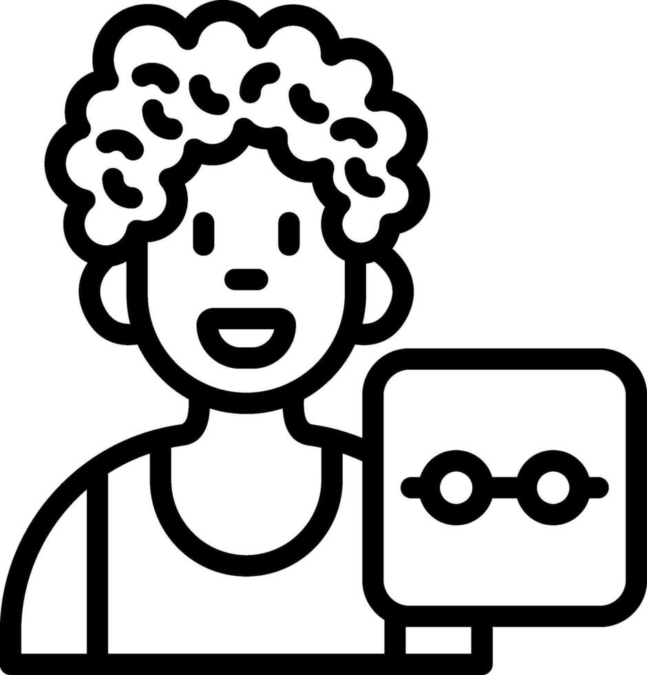 Boy Wearing Eye Glasses vector