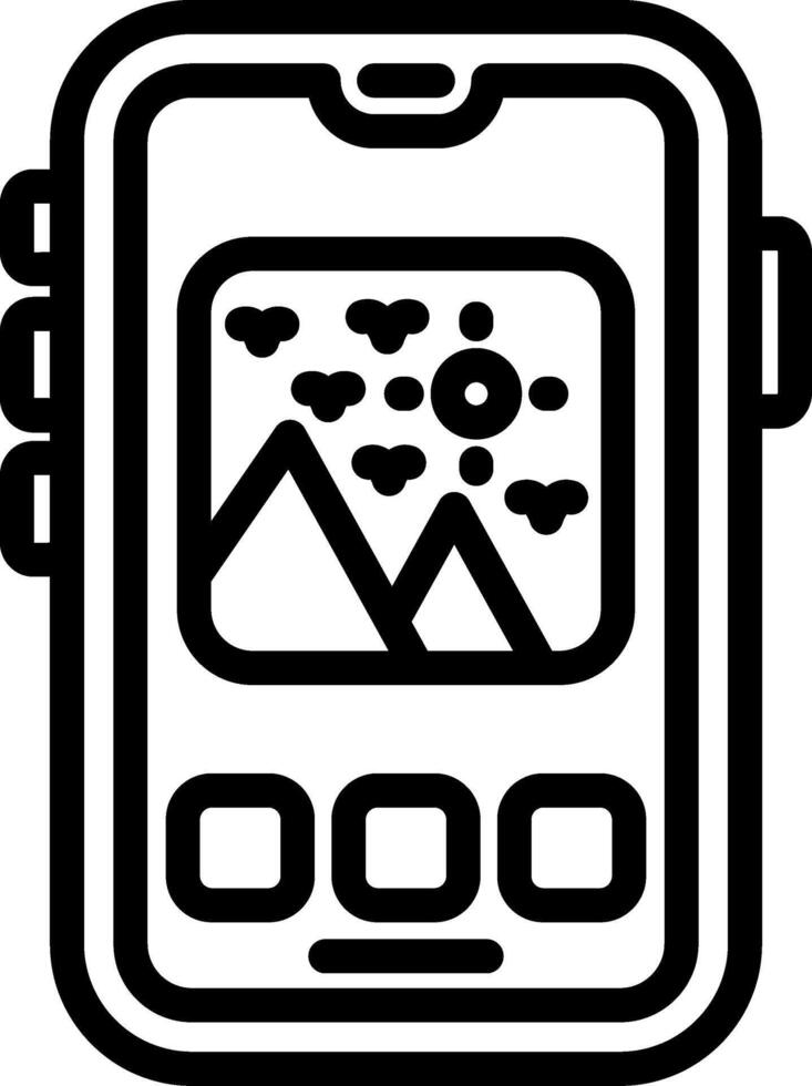 Photos Gallery Smartphone Access vector