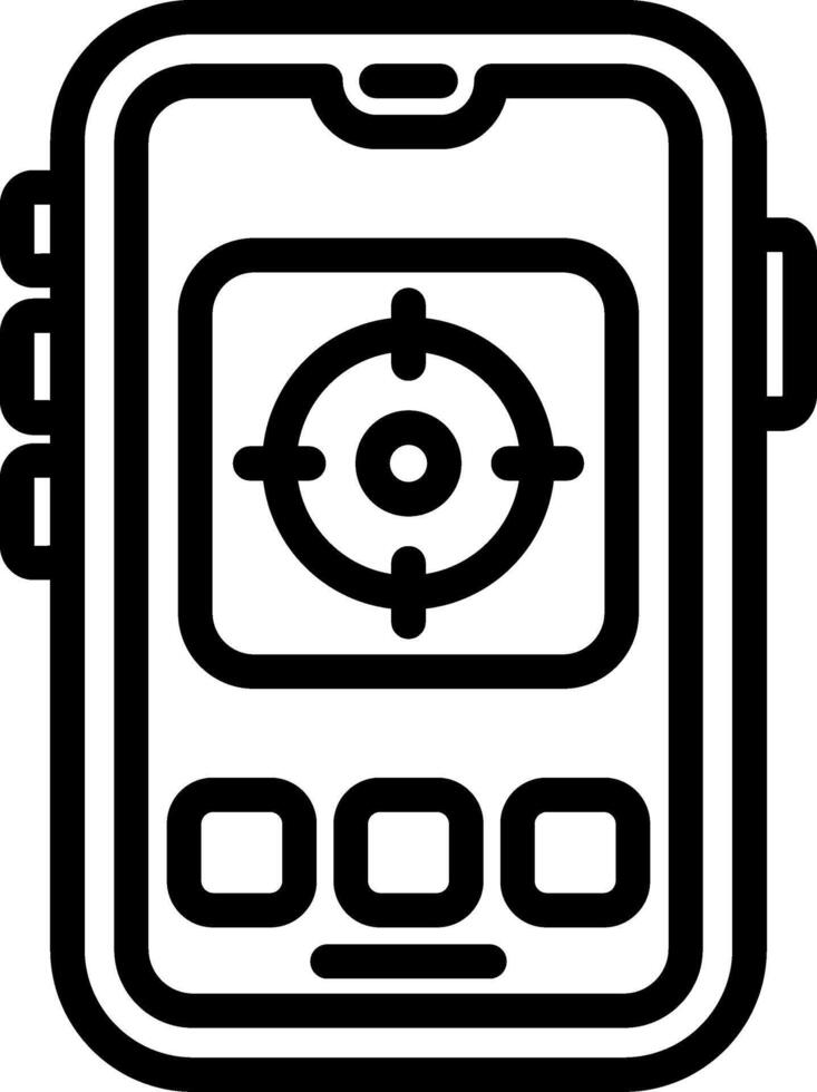 Target Focus Mobile Tracking vector