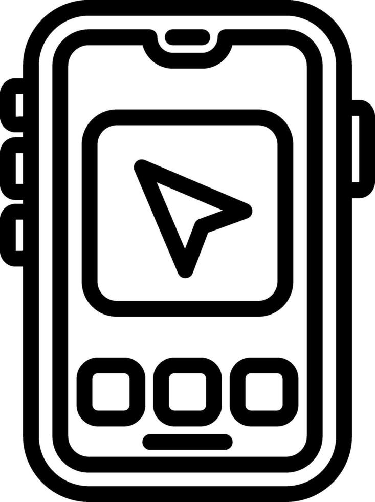 Arrow for Smartphone Navigation vector
