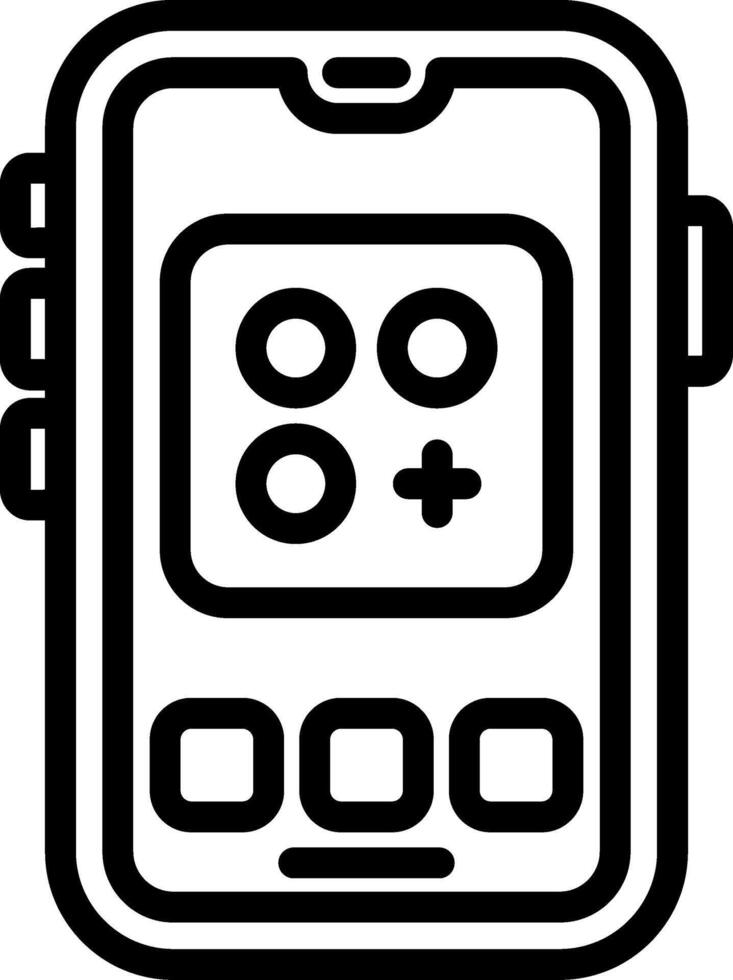 Mobile App Shortcut Icon vector