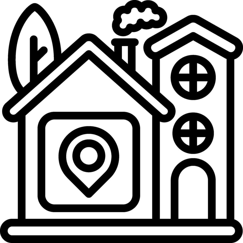 Location Tracker for Smart Home vector