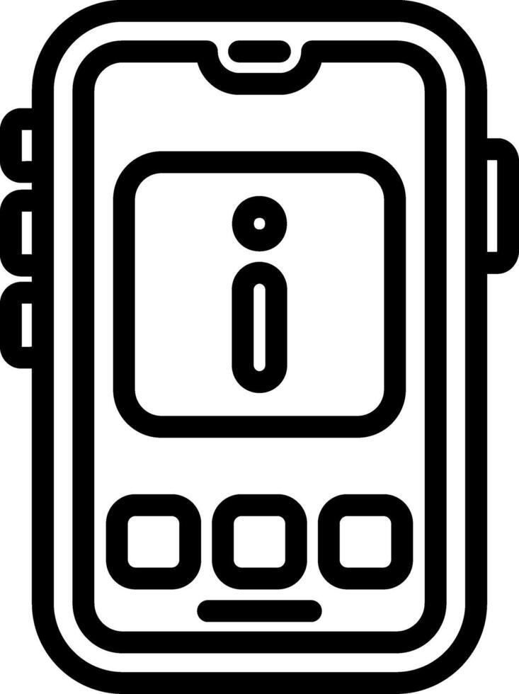 Info Button for Mobile App vector
