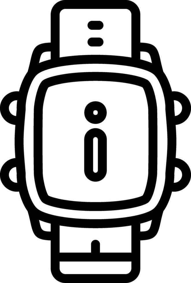 Smartwatch Info Panel Access vector