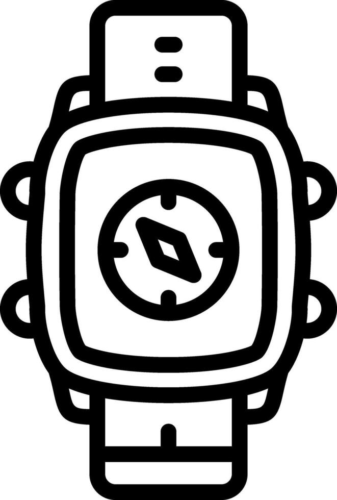 Smartwatch Compass Navigation Tool vector