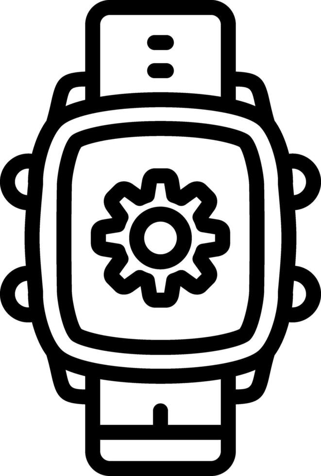 Smartwatch Gear Settings Panel vector