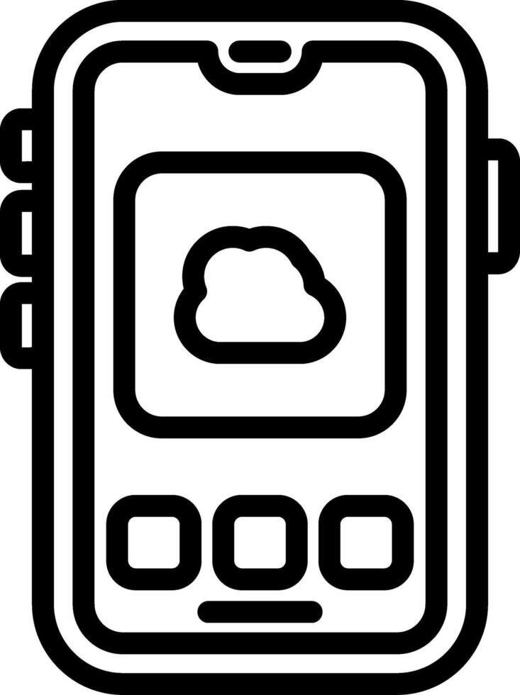 Cloud Sync Mobile App vector