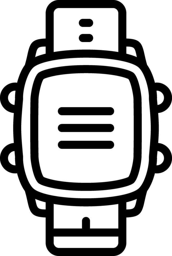 Smartwatch Quick Access Menu vector
