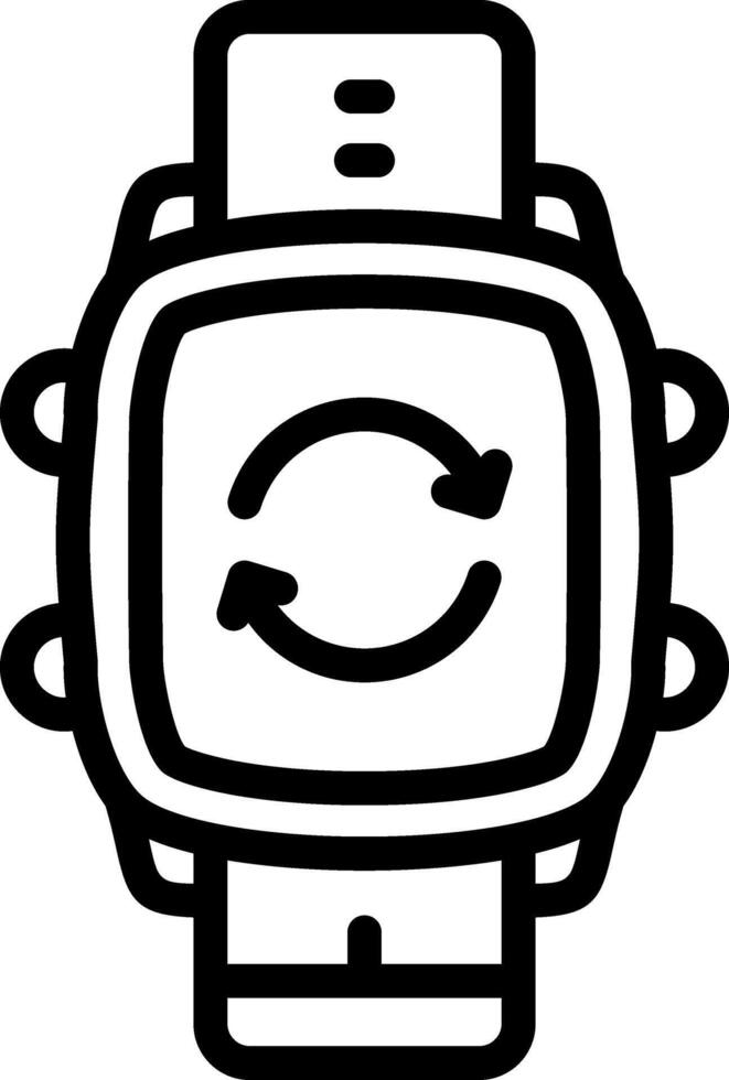 Smartwatch Recycle Deleted Items vector