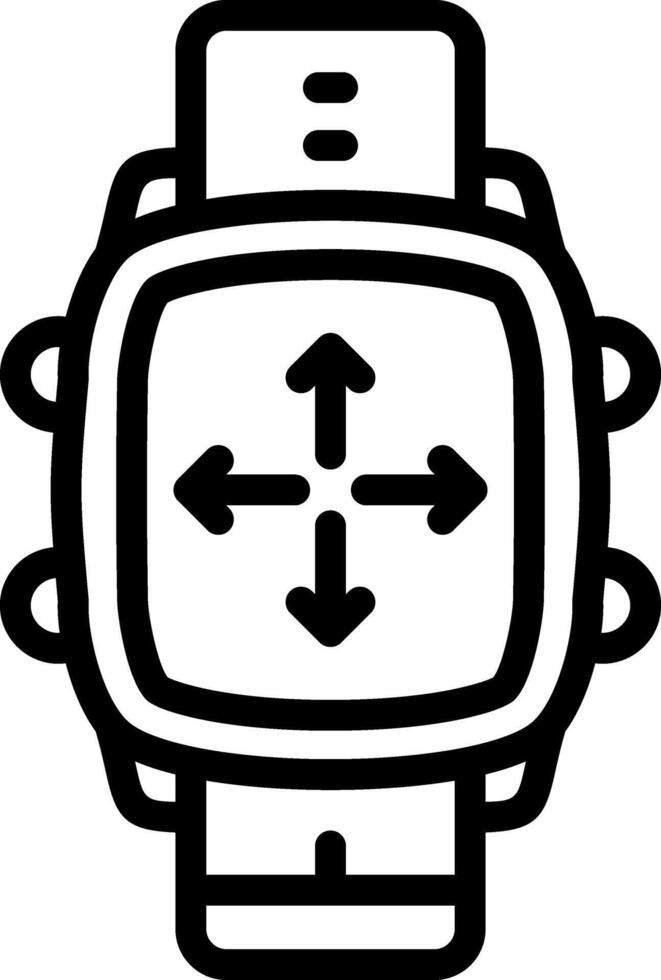 Smartwatch Move Screen Gesture vector
